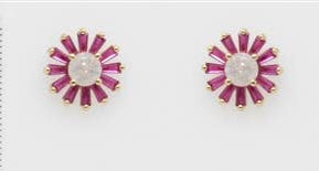 Flowered in Love Stud Earring