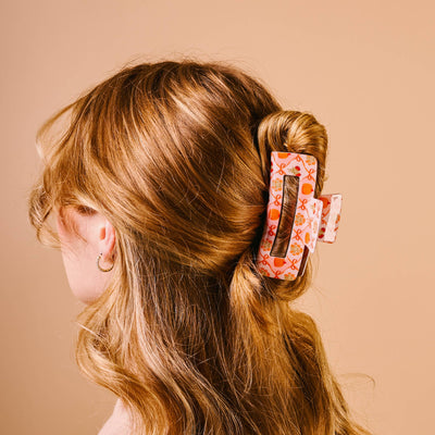 The Darling Effect Claw Clip: Patchwork Pumpkins