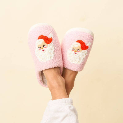 The Darling Effect Fuzzy Slippers: Santa