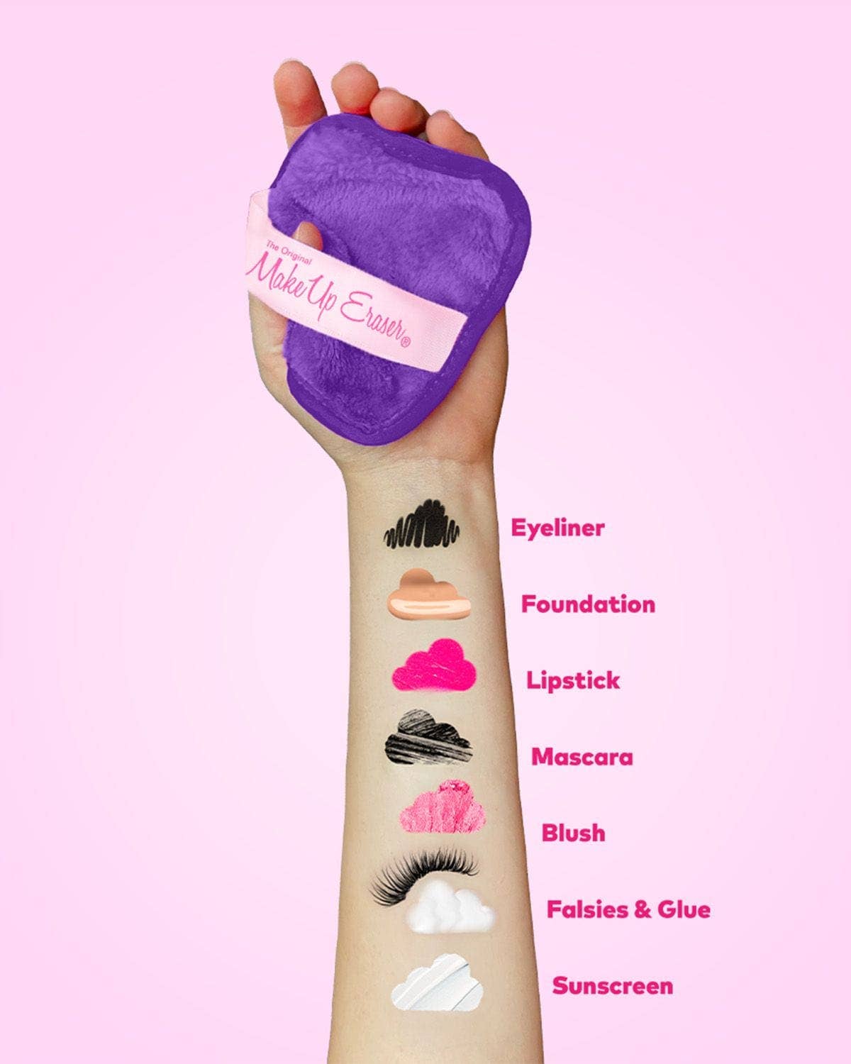 7-Day MakeUp Eraser Set - Queen Purple