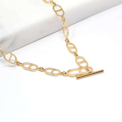 All Linked in Silver Necklace