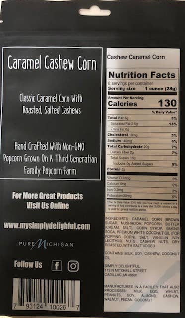 Simply Delightful Popcorn: Caramel Cashew