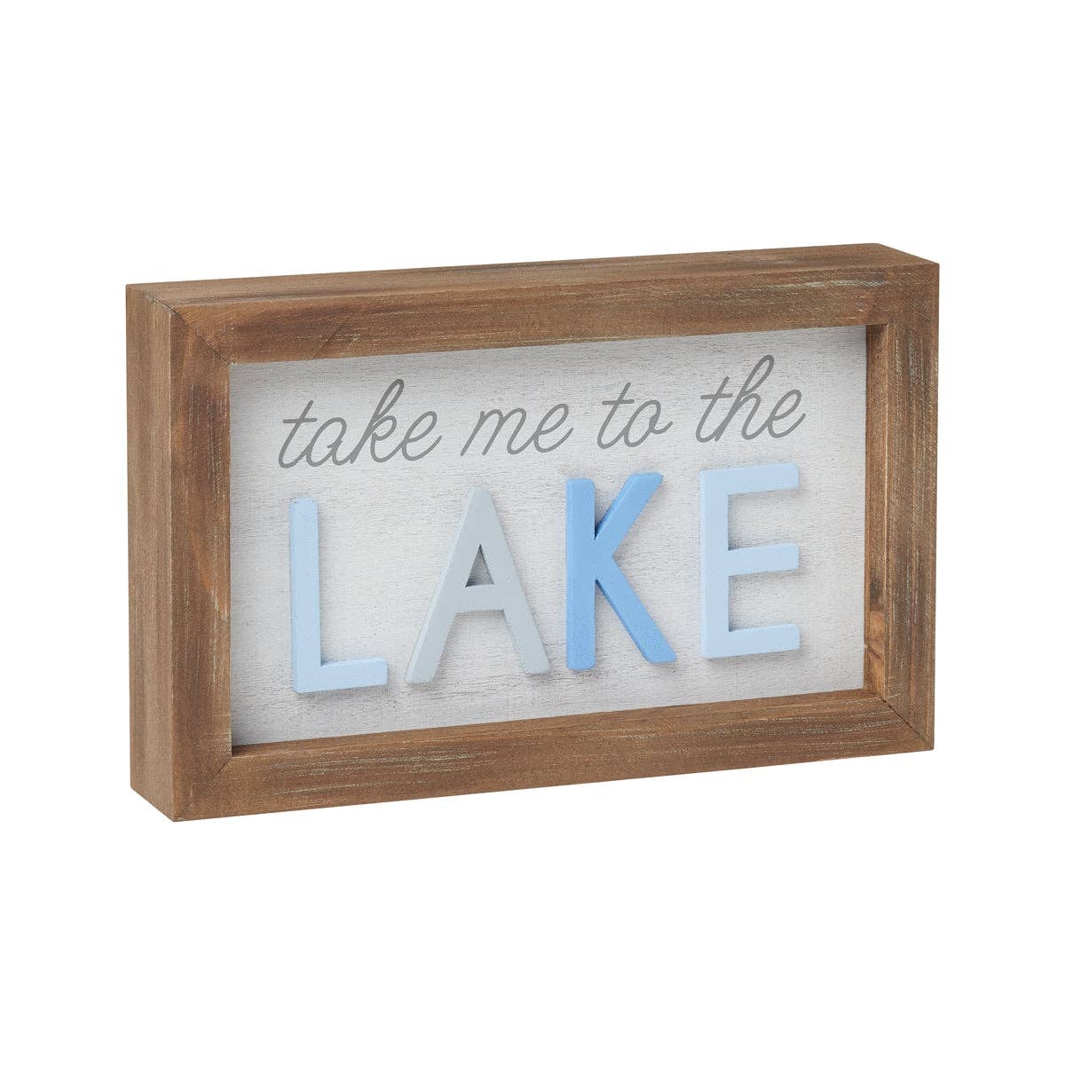 Take Me To The Lake 3D Framed Sign