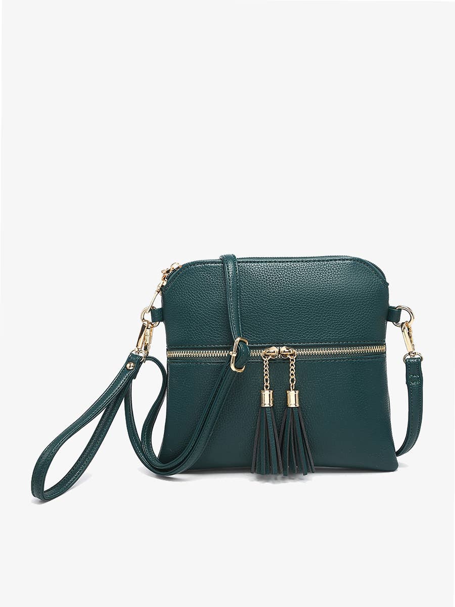 Tara Crossbody: Dark Forest Green