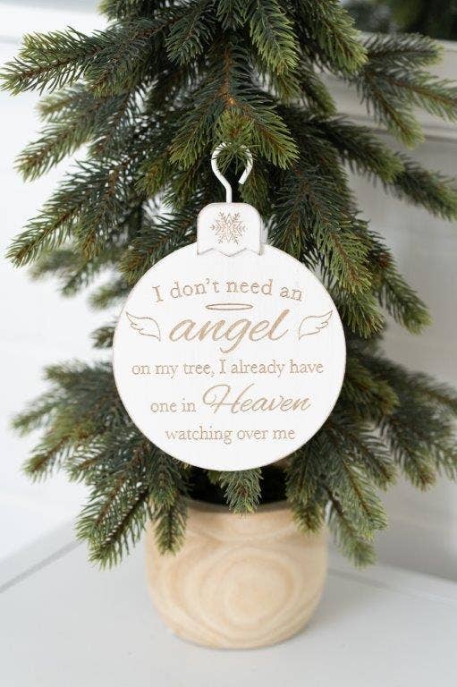 Always Remember Wood Ornament
