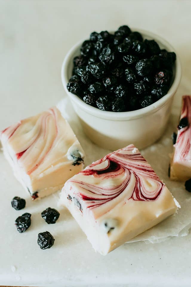 Fudge: Blueberry and Cream