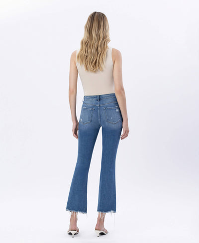 Girl On Fire High Rise Kick Flare Jeans