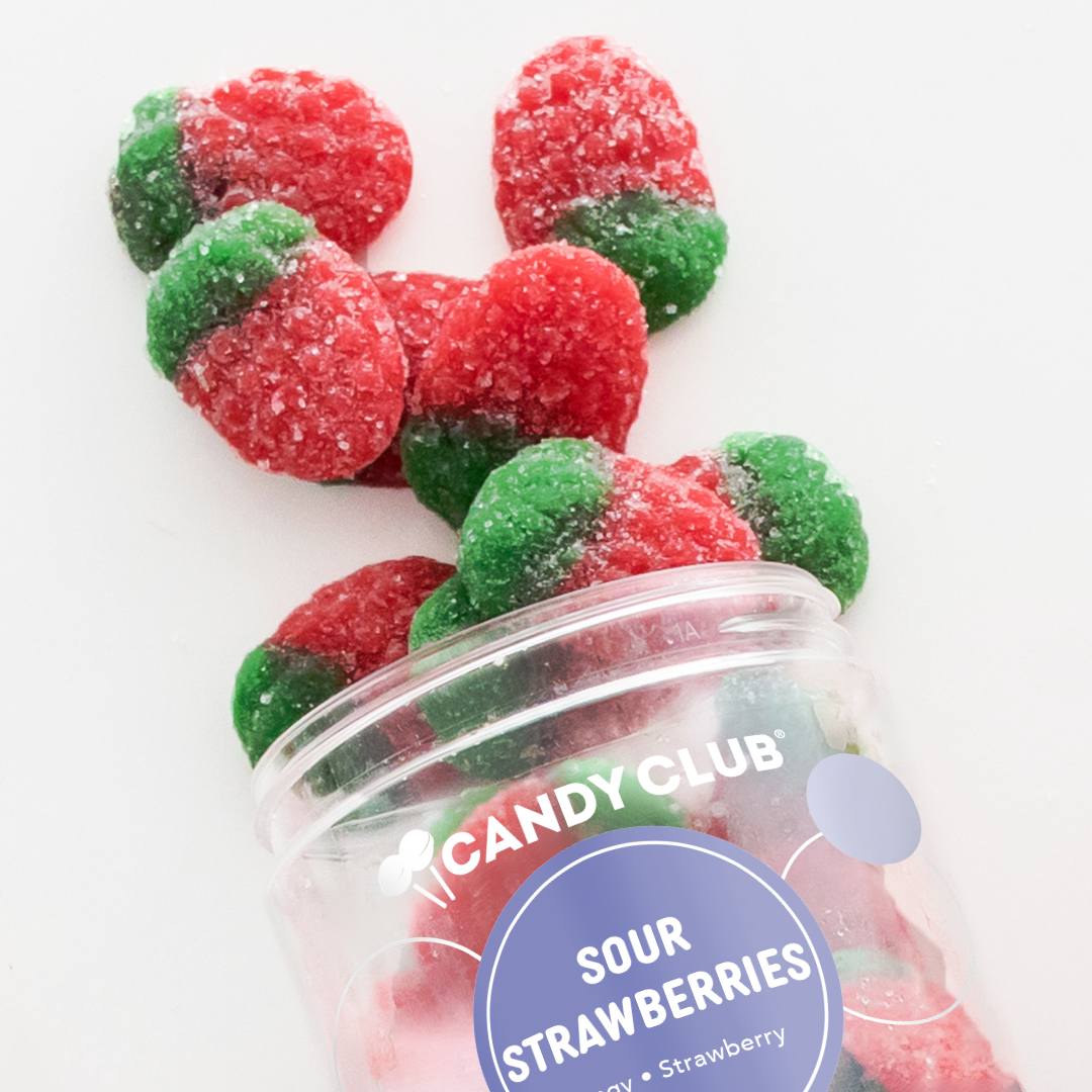 Sour Strawberry Gummies Candy