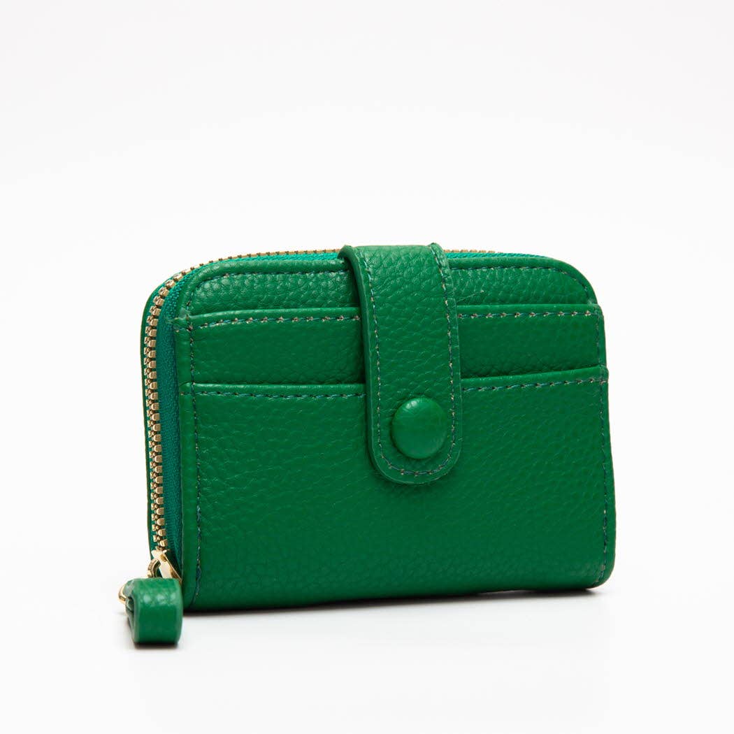 Heather Zip Wallet: Kelly Green