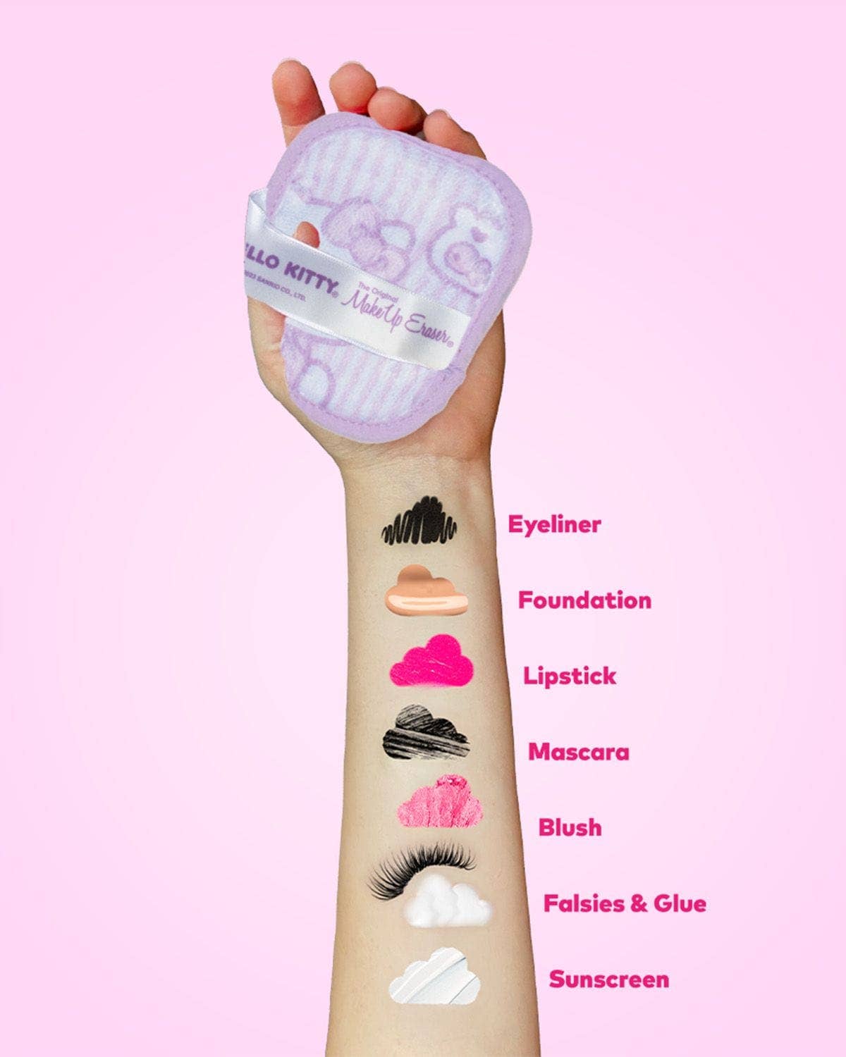 7-Day MakeUp Eraser Set - Hello Kitty