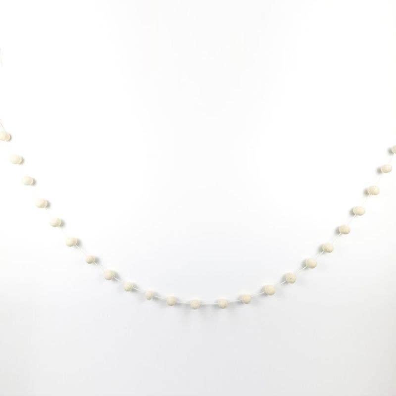 White As Snow Felt Garland