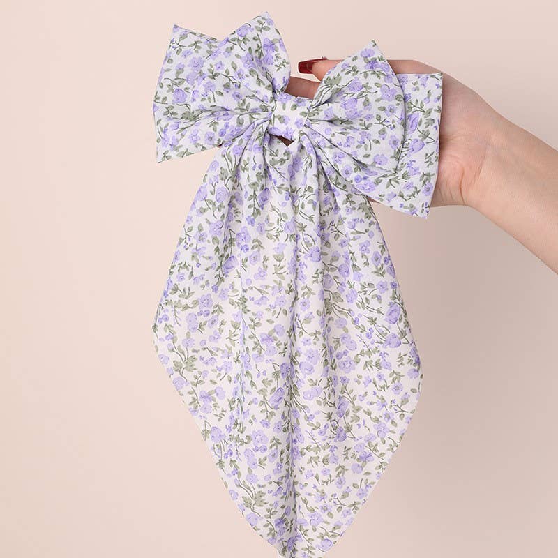Ditsy Floral Hair Bow