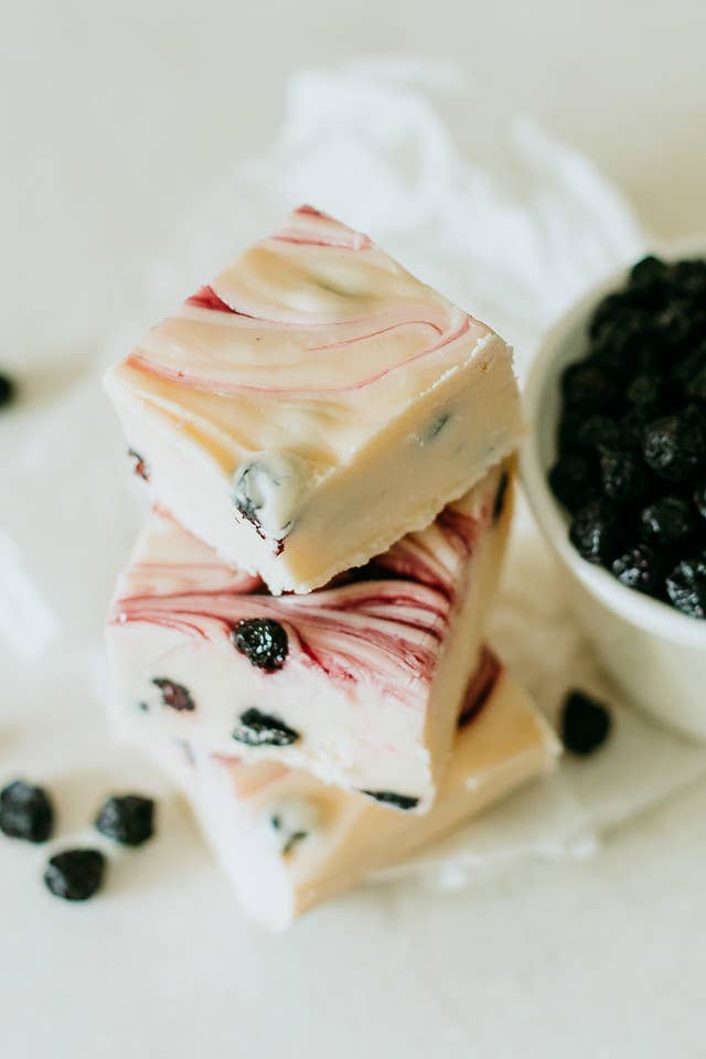 Fudge: Blueberry and Cream