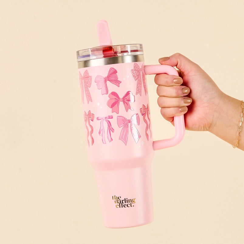 The Darling Effect Tumbler: Blushing Bows