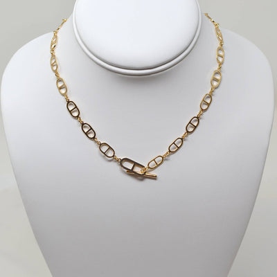 All Linked In Gold Necklace