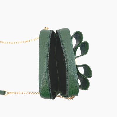 Chloe Bow Mini Crossbody Bag: Green