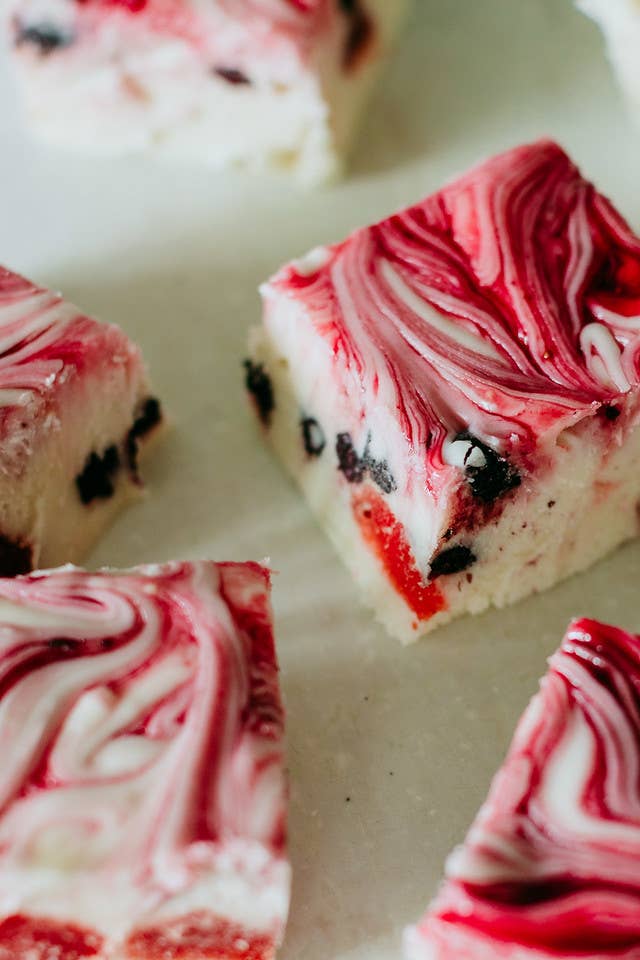 Fudge: Triple Berry Cheesecake