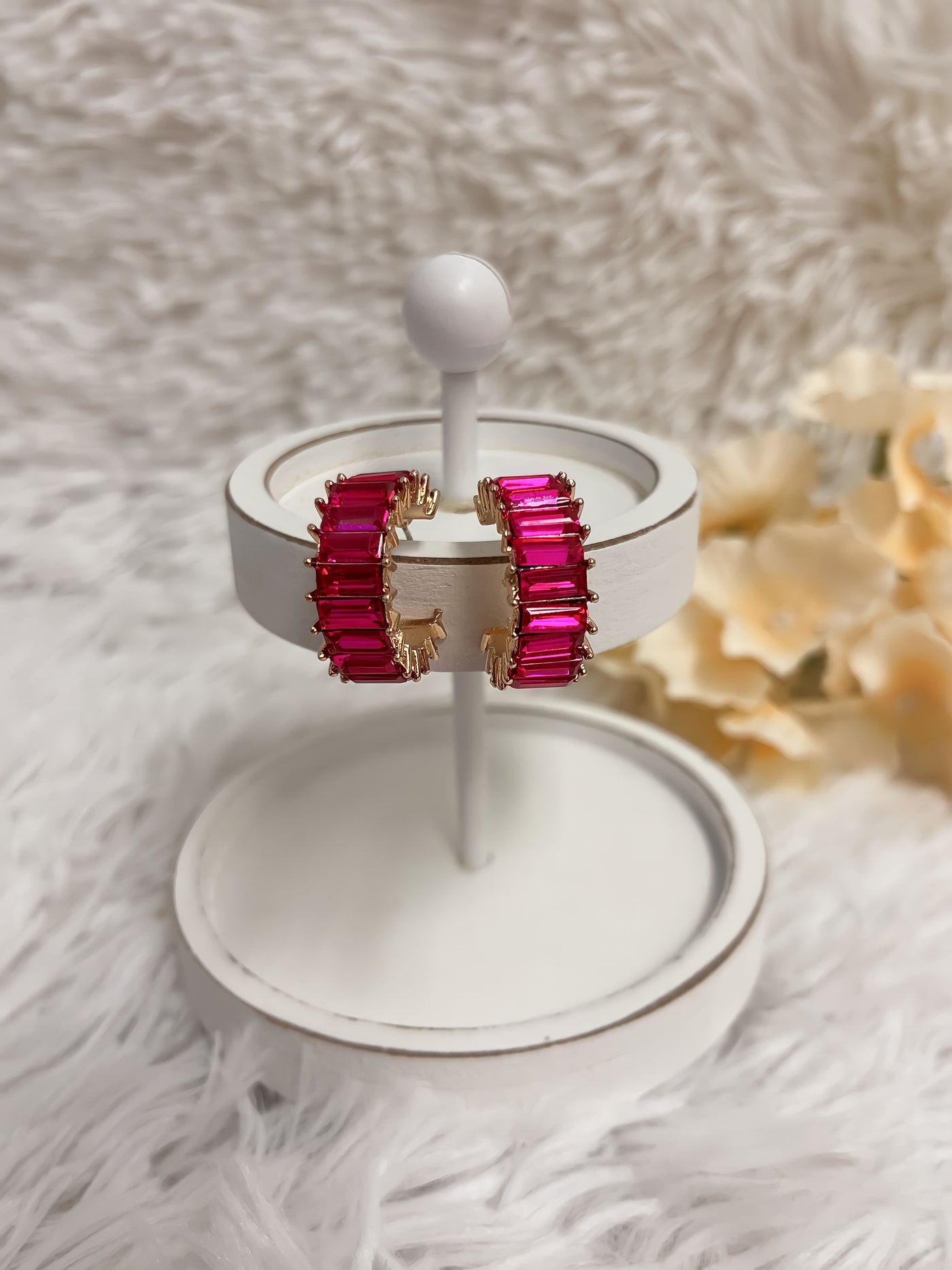 Shimmer Girl Pink Earrings