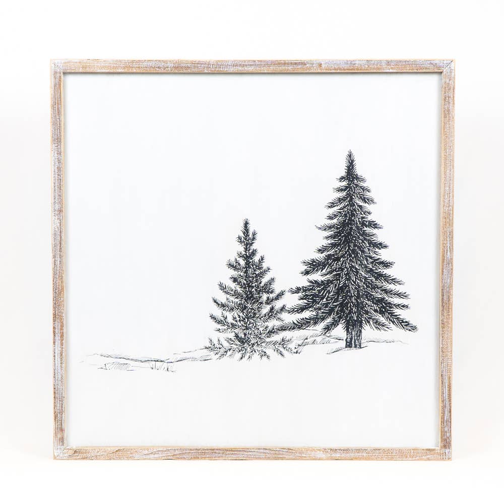 Winter Wonderland Reversible Wood Decor