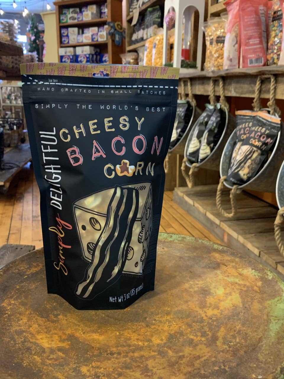 Simply Delightful Popcorn: Bacon Cheese