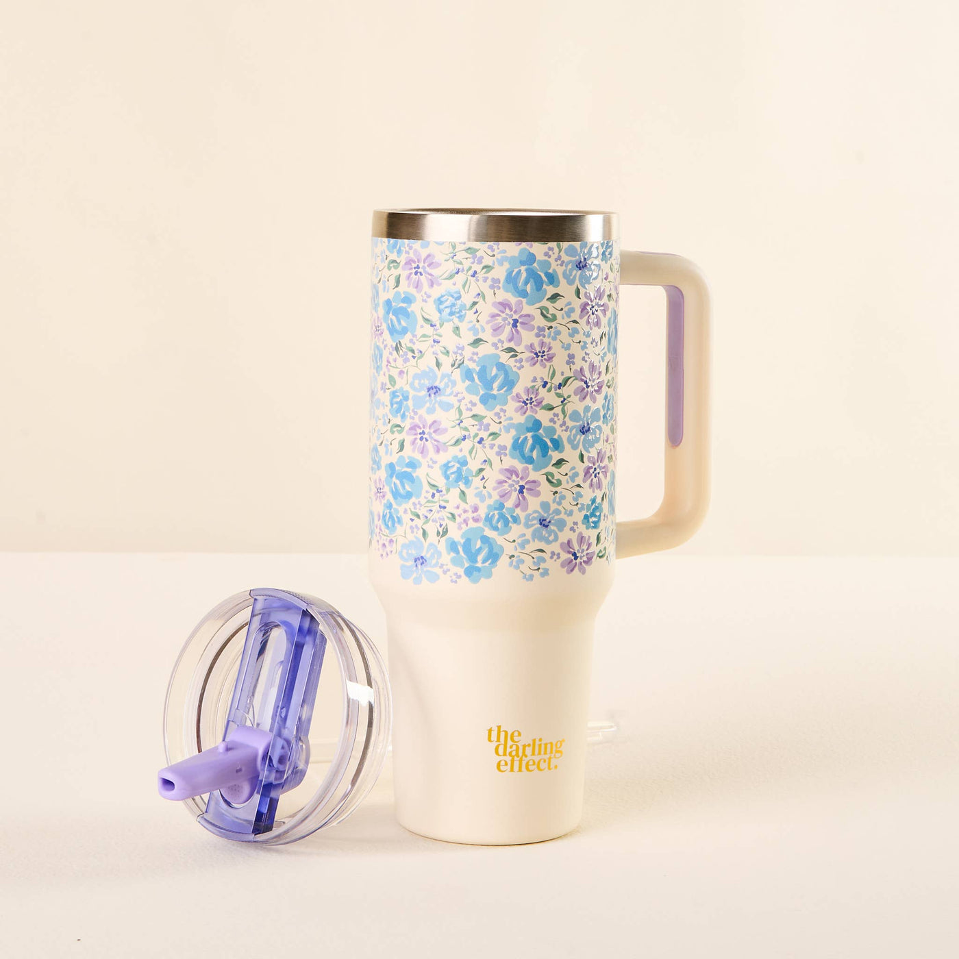 40 oz Lifestyle Flip Straw Tumbler-Secret Garden Blue