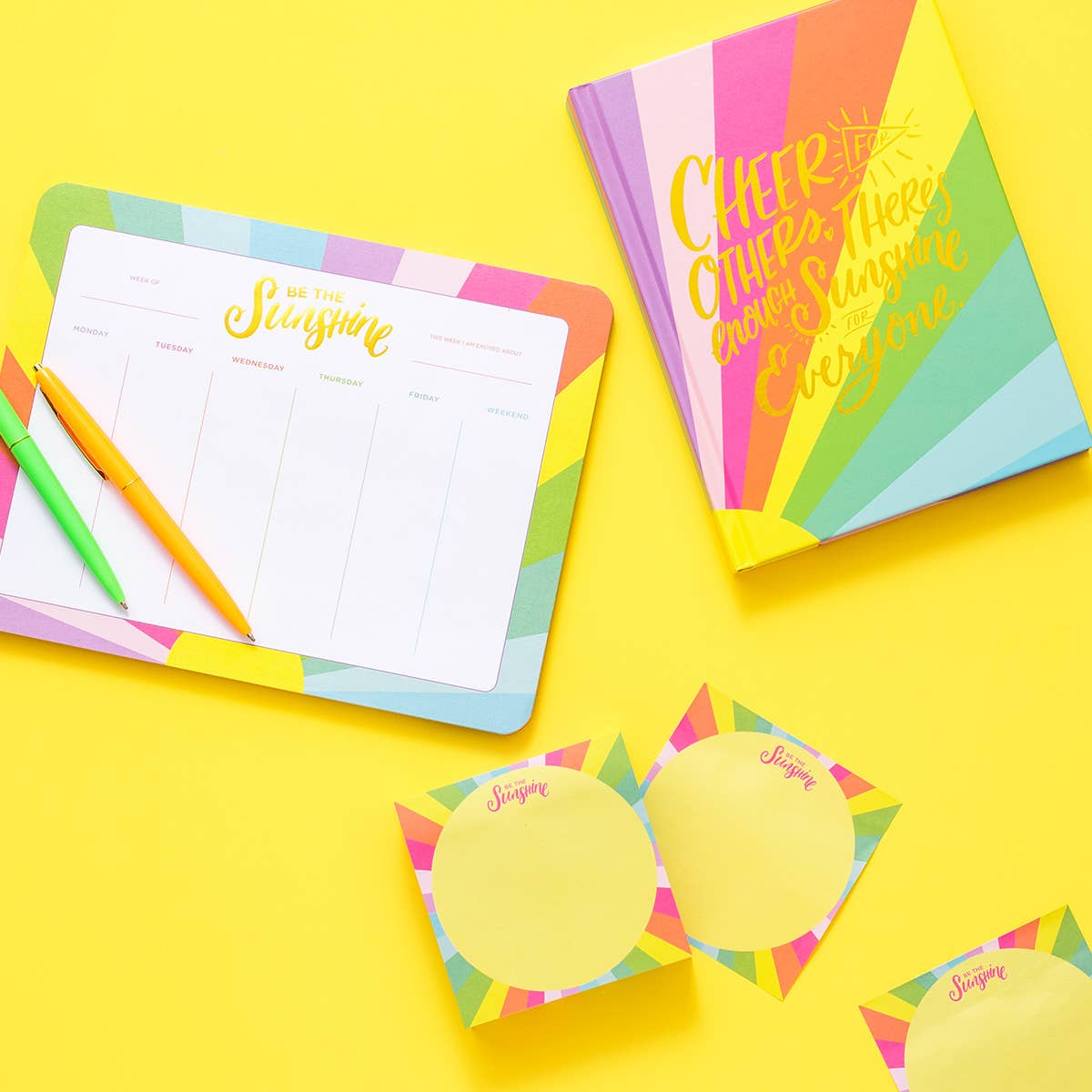 Sticky Notes Pad  "Be the Sunshine": Taylor Elliott Designs
