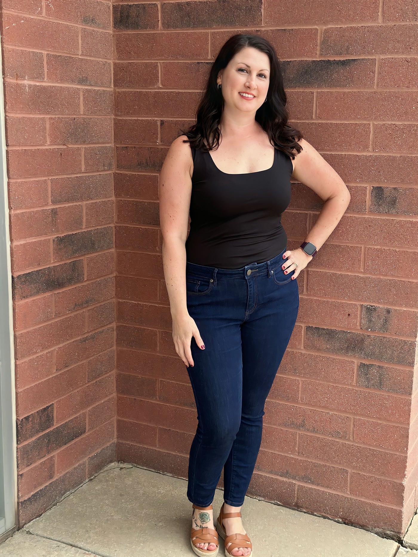 The Keeping Up With It Black Bodysuit