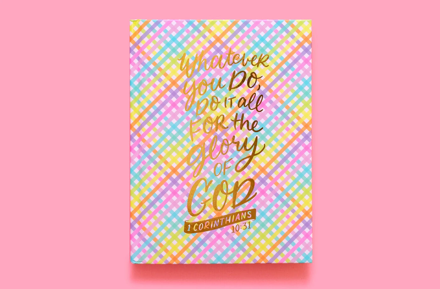 Colorful Gingham Notebook: Taylor Elliott Designs
