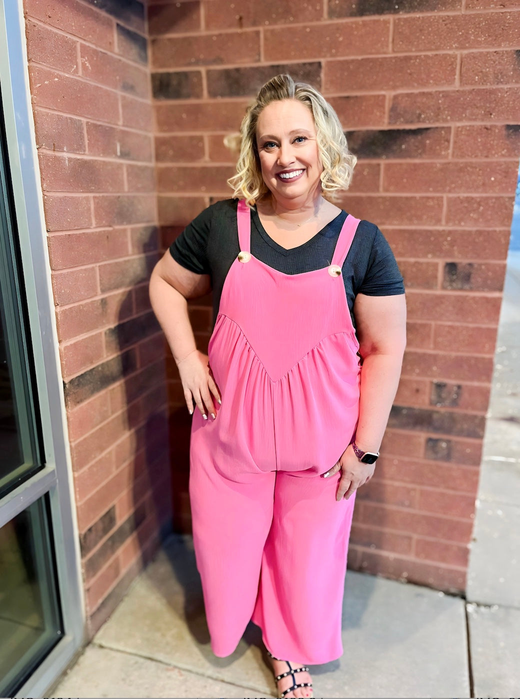 Cute and Comfy Pink Jumpsuit