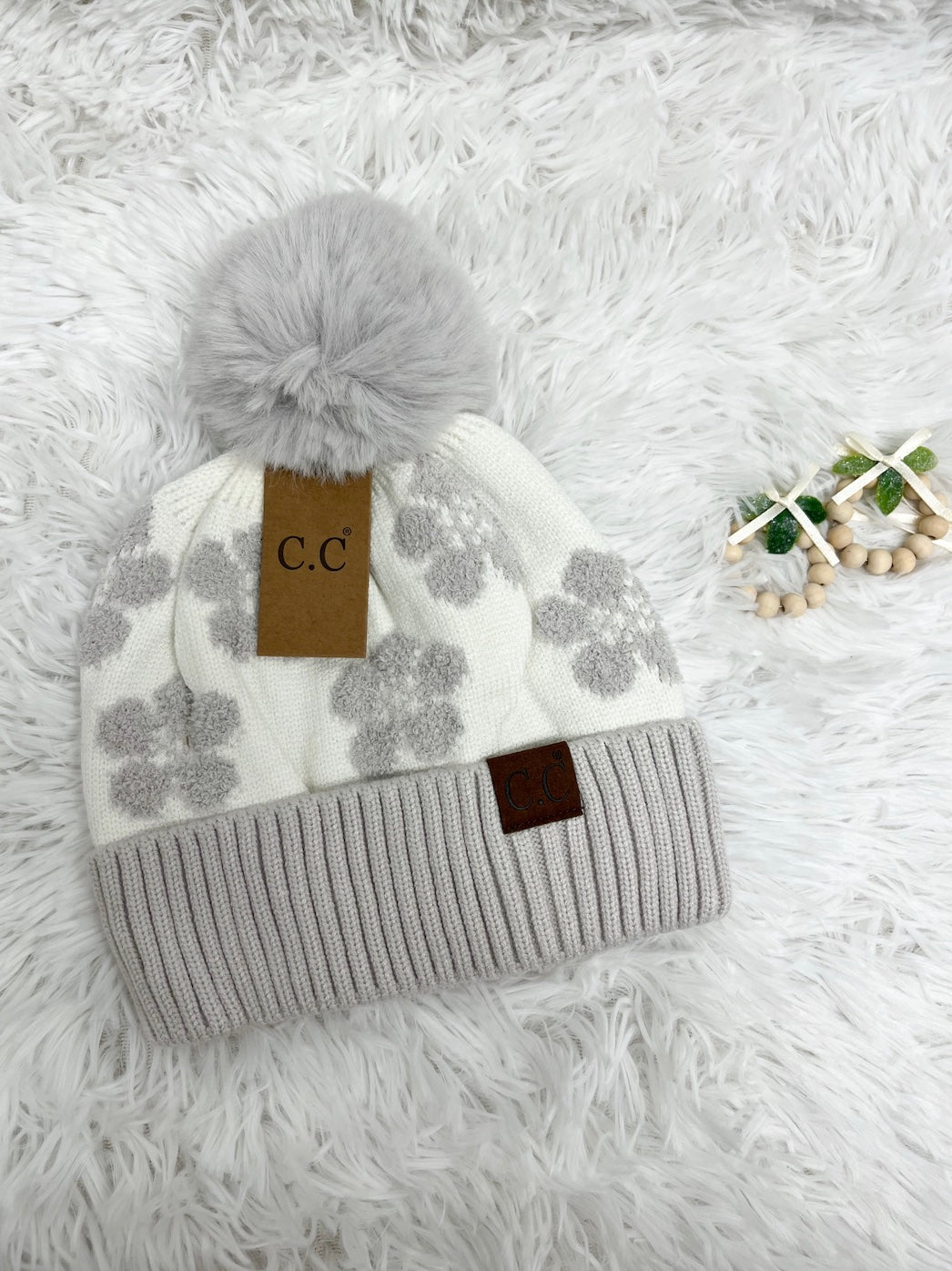 Daisy Days Light Gray Hat