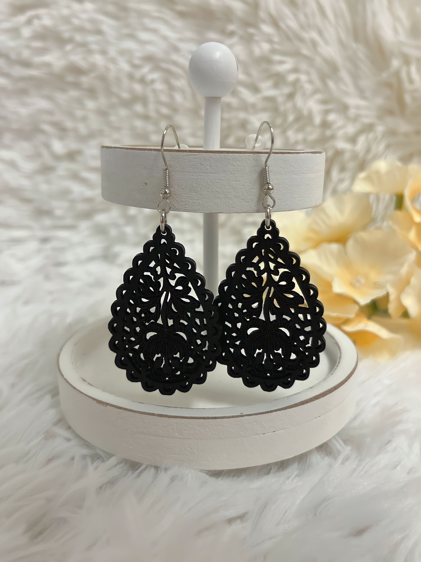 The Boho Queen Black Earrings