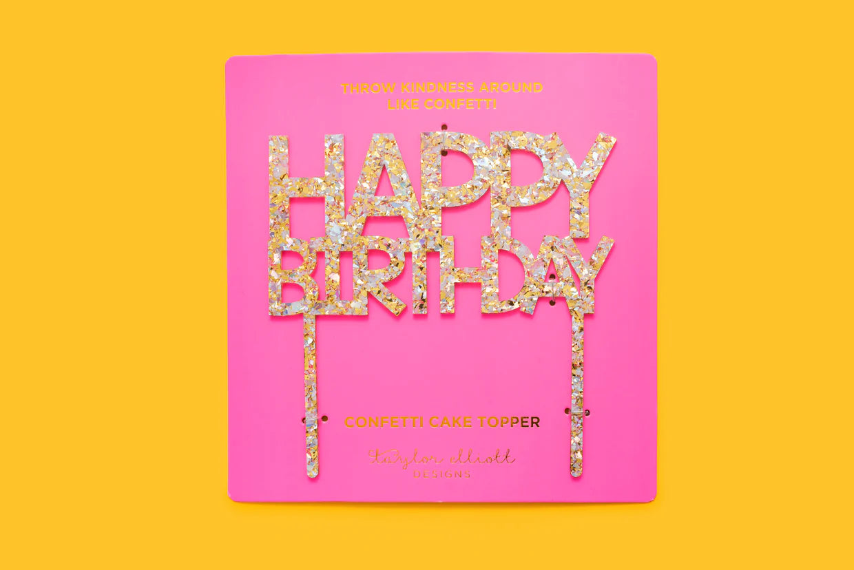 Happy Birthday Pearl Cake Topper: Taylor Elliott Designs