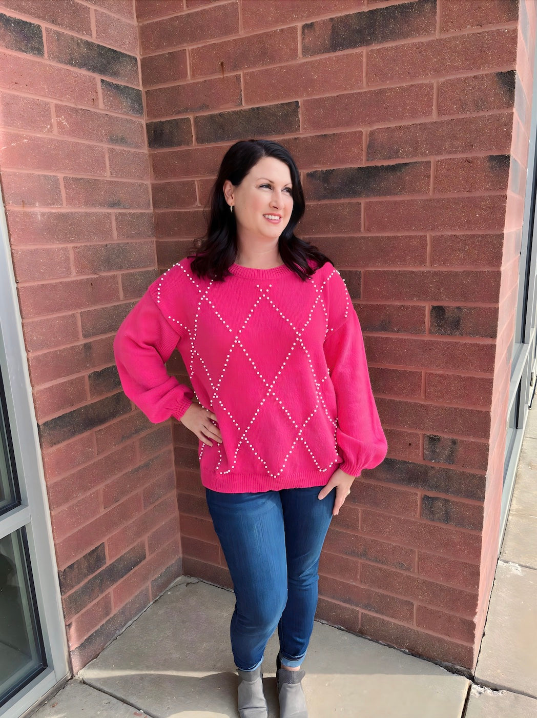 The Perfect Pearl Pink Sweater