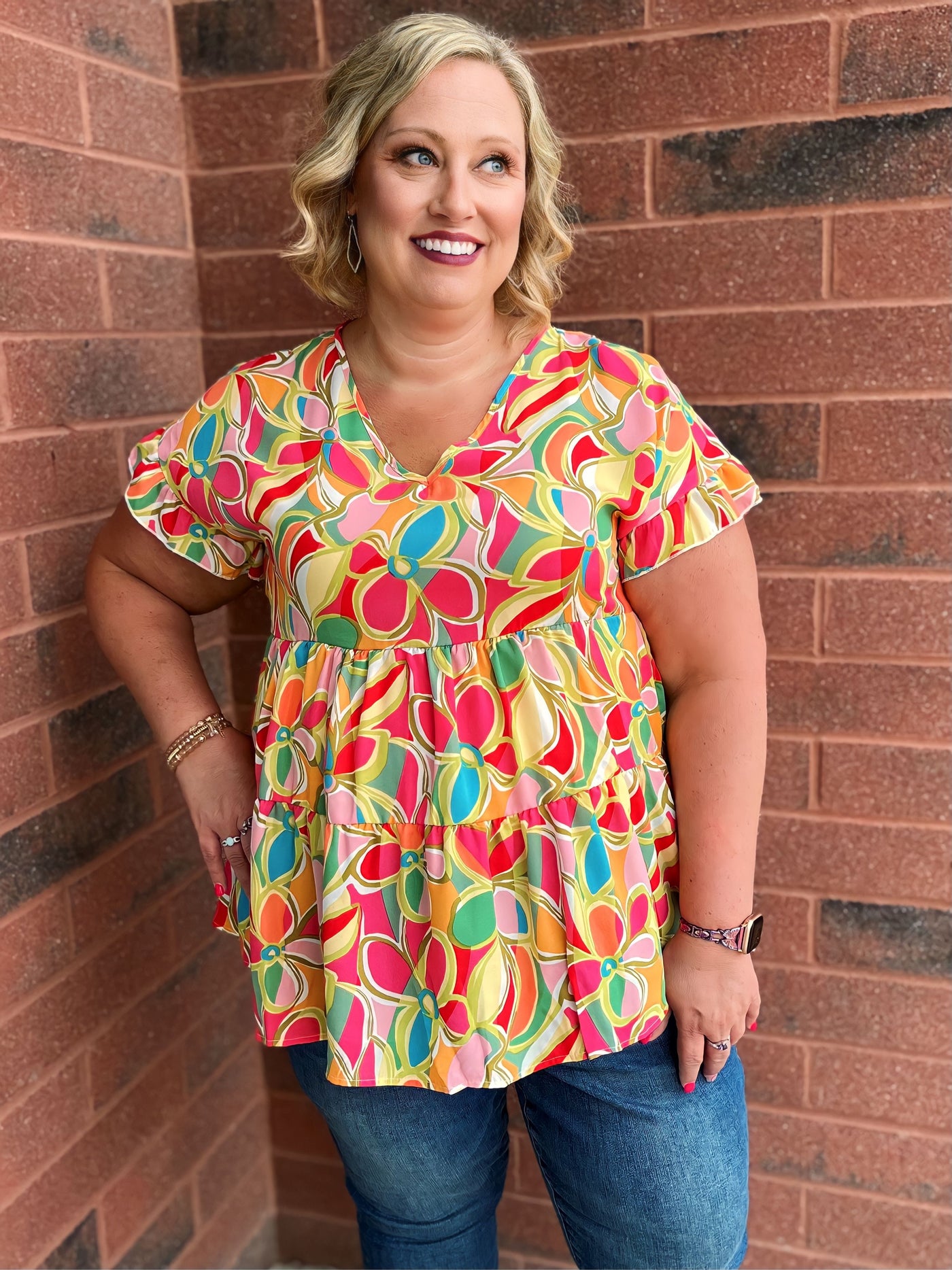 Coral Cuteness Top