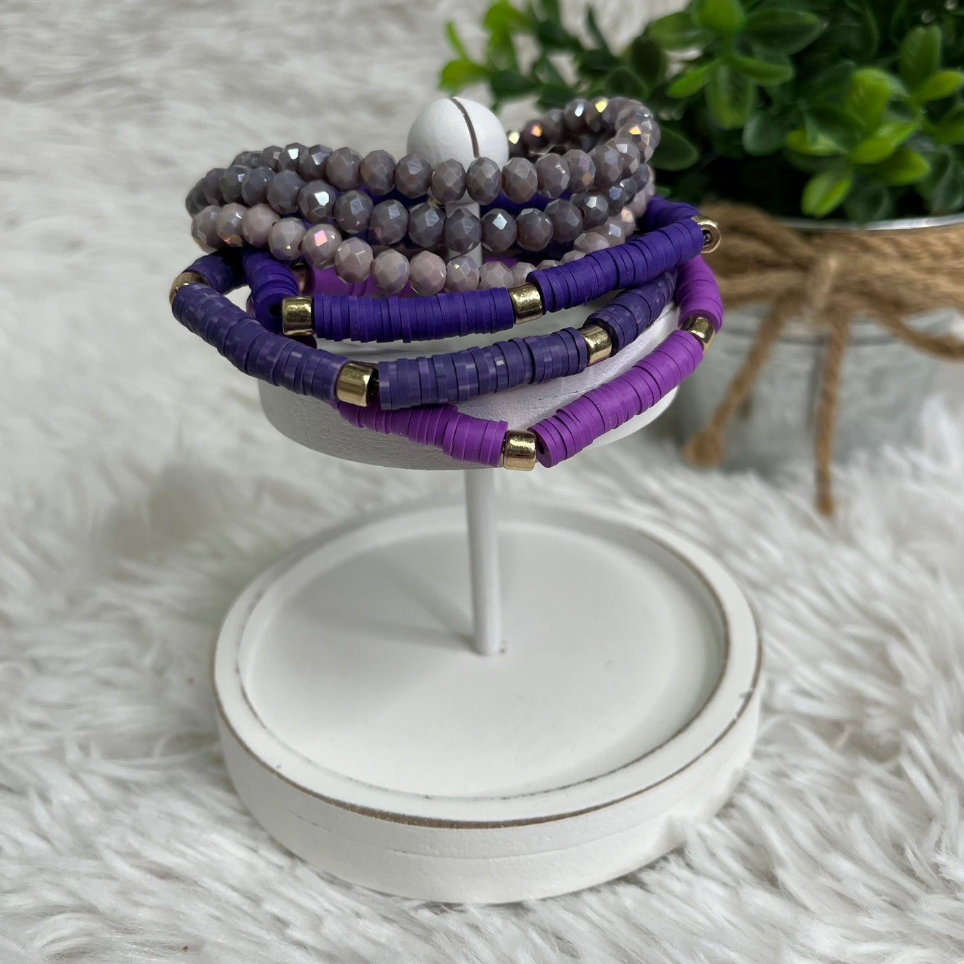 Lilac Beauty Bracelet Set
