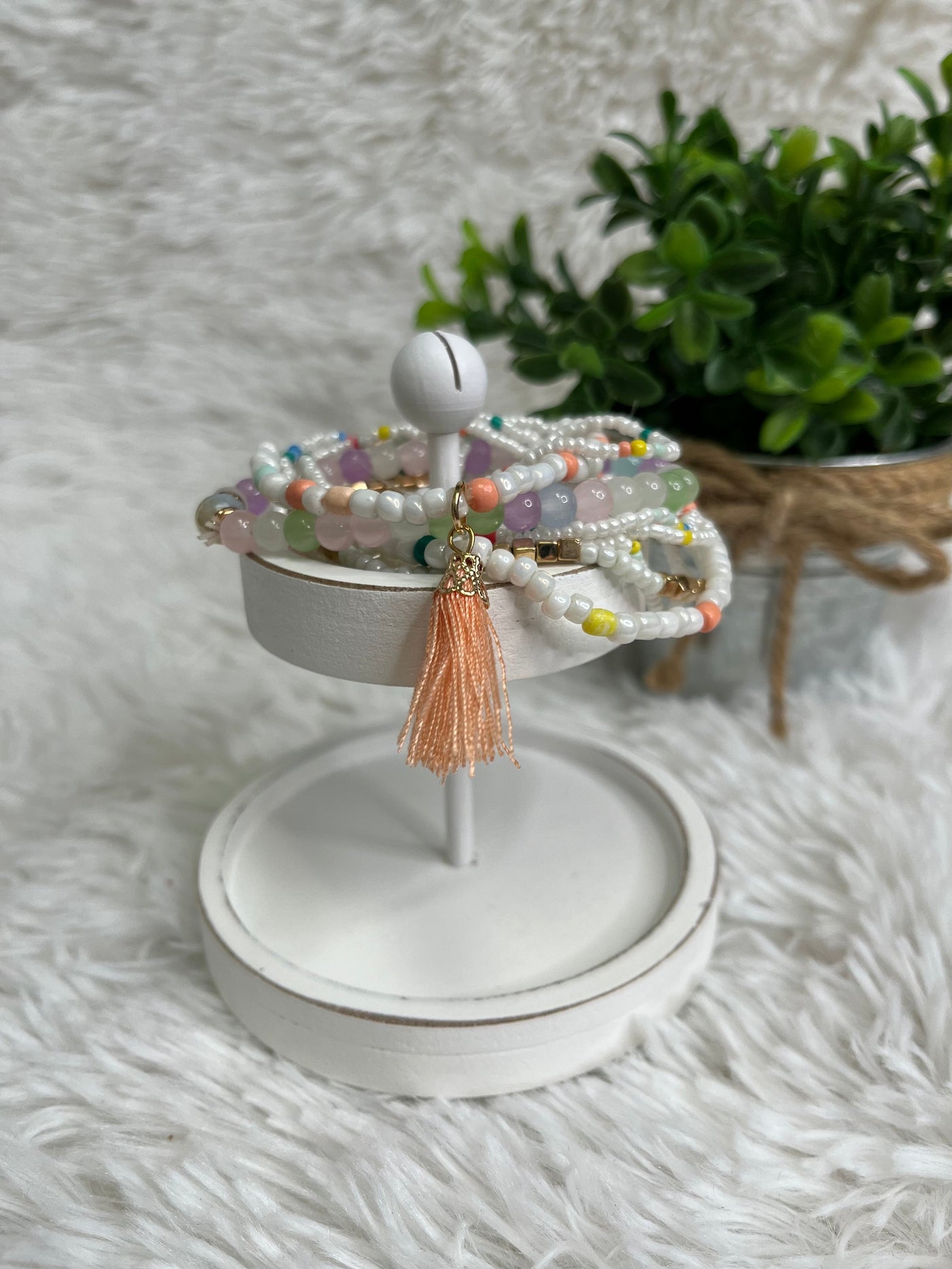A Hint Of Peach Bracelet Set