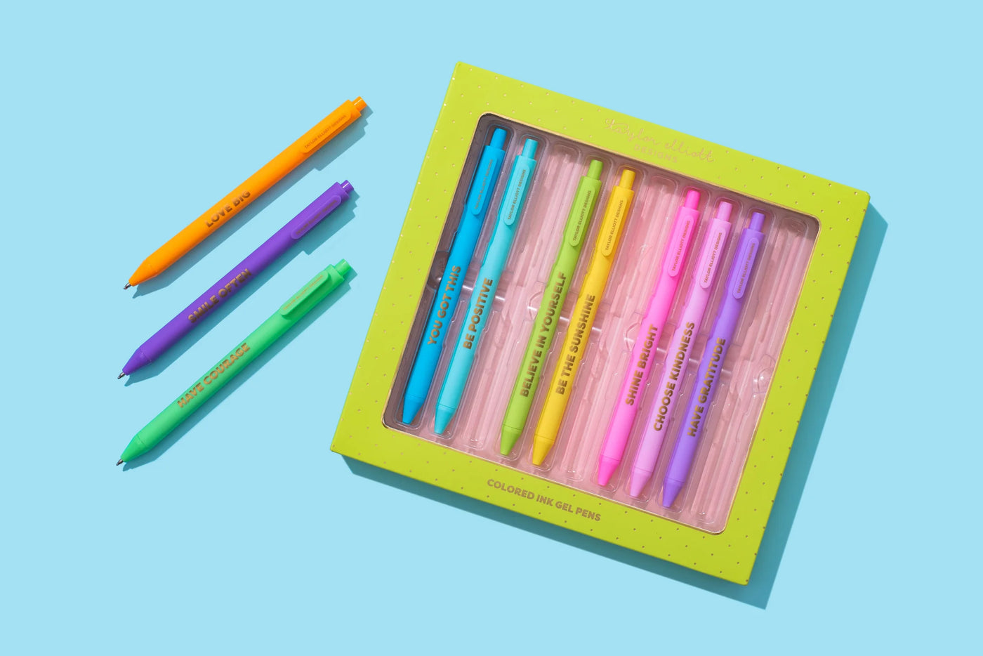 Colored Gel Pen Set: Taylor Elliott Designs