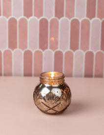 Sweet Grace Pink Metallic Jar Candle 8.5 oz