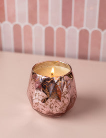 Sweet Grace Pink Metallic Jar Candle 15.8oz