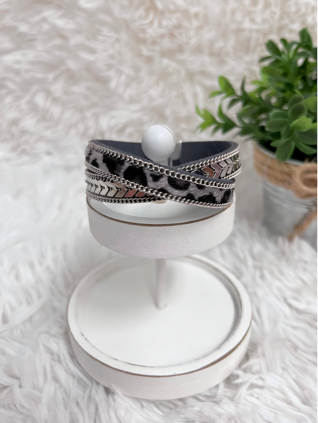 Safari Chic Silver Bracelet