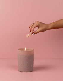 Pink Speckled Sweet Grace Candle