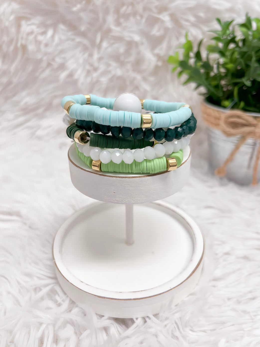 Strands of Fun Green Bracelet