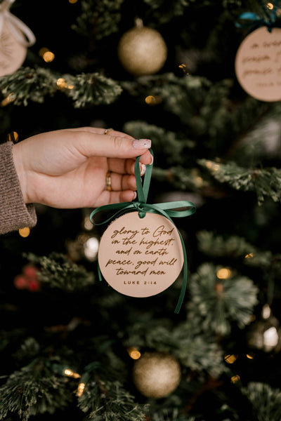 Glory To God Ornament I Christian Faith