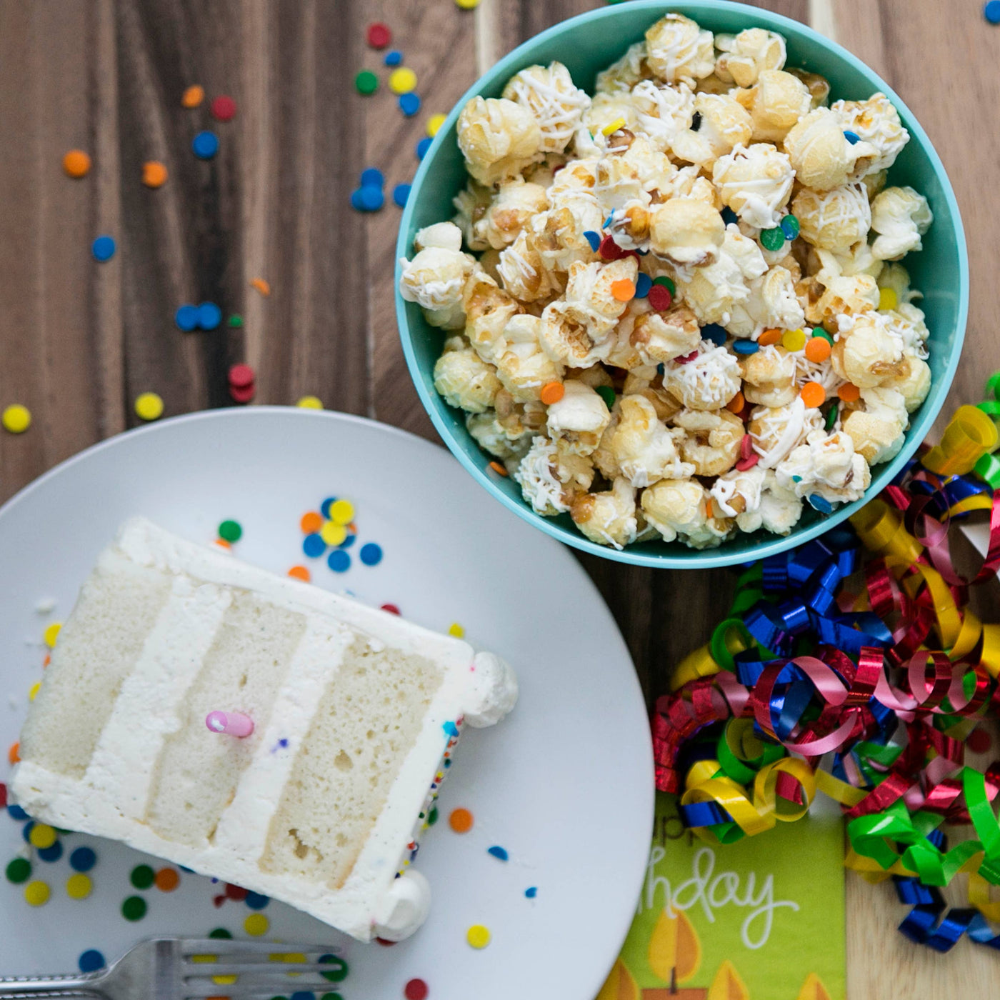 Birthday Cake Popcorn (Gluten Free)