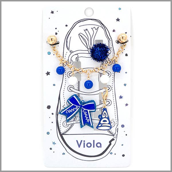 Gameday Show Charms: Blue and White