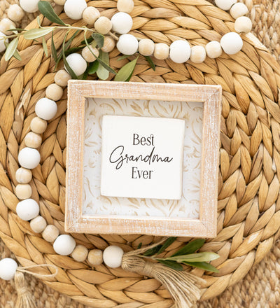 Best Grandma Ever Reversible Wood Decor