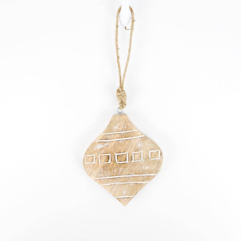 Rustic Christmas Wood Ornament
