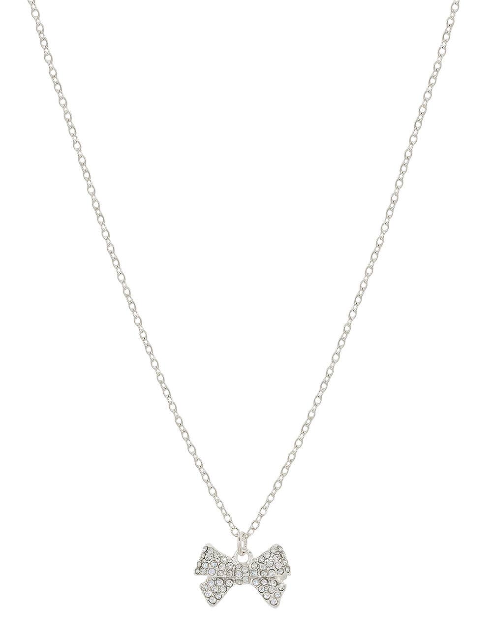 Just The Right Touch Necklace: Silver