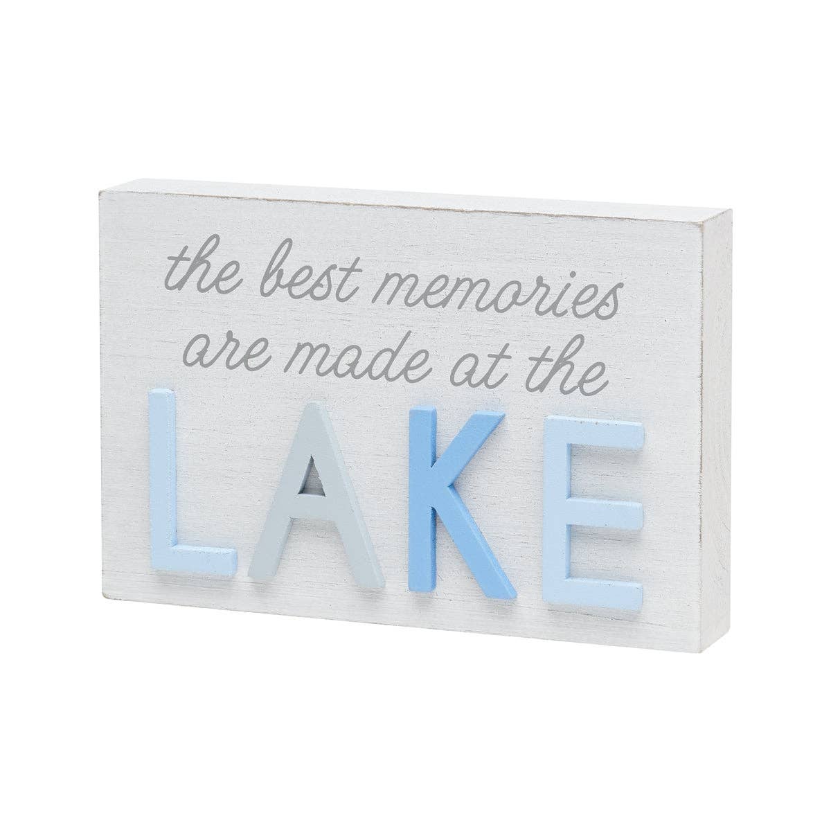 Memories At The Lake 3D Block Sign