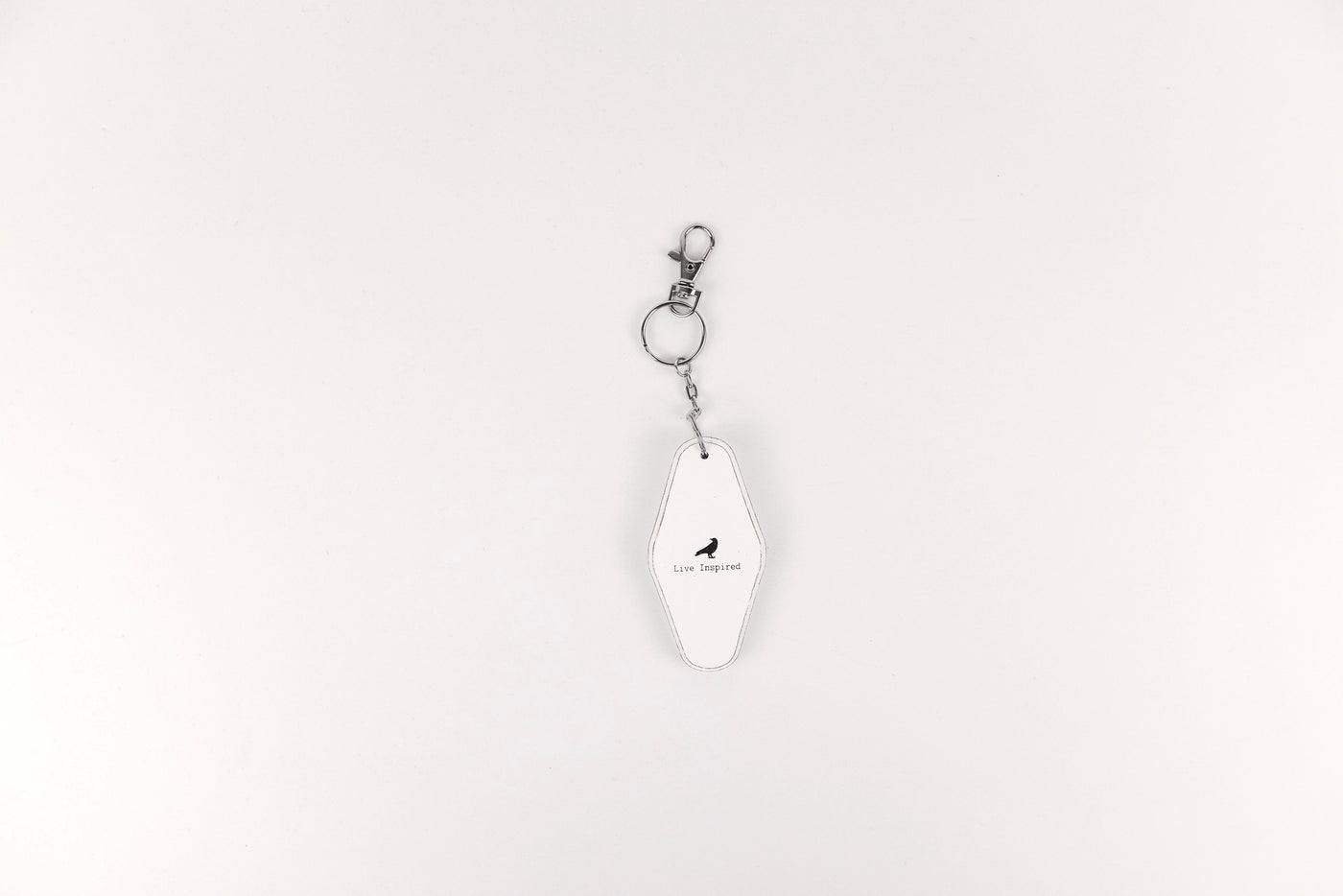 Work Hard Wood Keychain